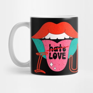 Retro Love Tongue - Tongue Message Mug